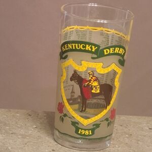 Kentucky Derby Offical 1981 Collectible Collectors Glass